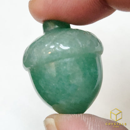 Que Sera & Green Aventurine Acorn