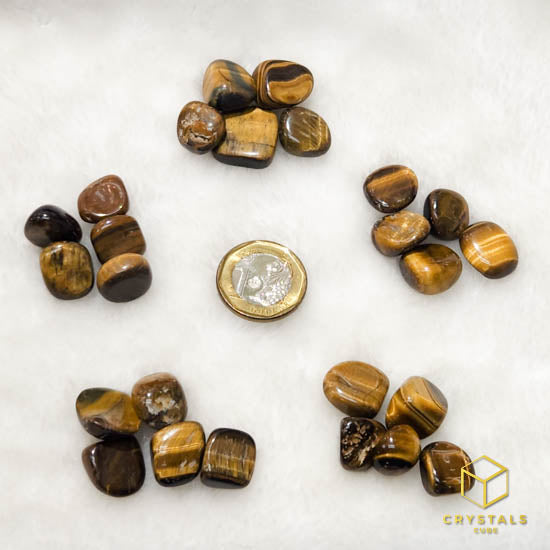 Tiger's Eye Mini Tumble - 5pcs