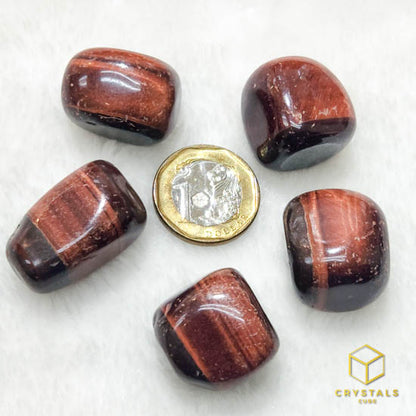 Tiger's Eye Tumble - Red