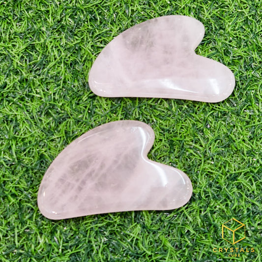 Rose Quartz Gua Sha Massage Plate