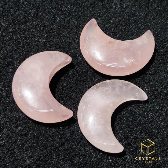 Rose Quartz Crescent Moon