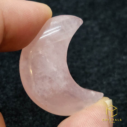 Rose Quartz Crescent Moon