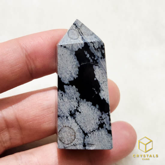 Snowflake Obsidian Point