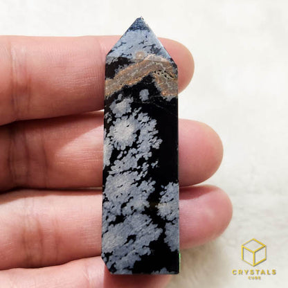 Snowflake Obsidian Point