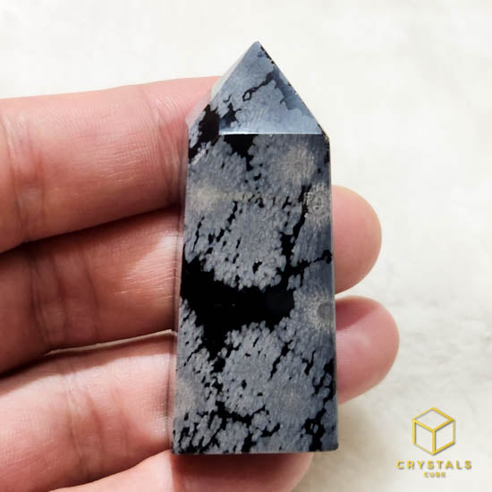 Snowflake Obsidian Point