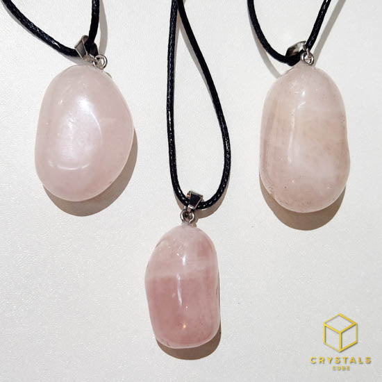 Rose Quartz Tumble Pendant