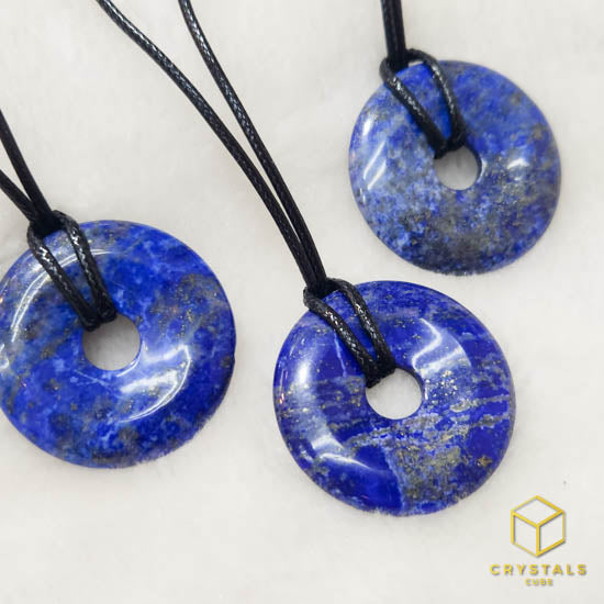 Lapis Lazuli Donut Pendant