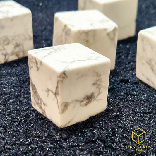 Howlite Cube Tumble