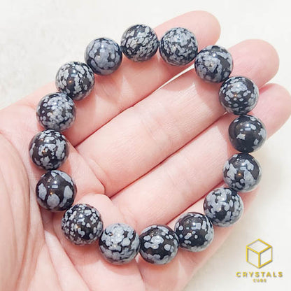 Snowflake Obsidian Bracelet