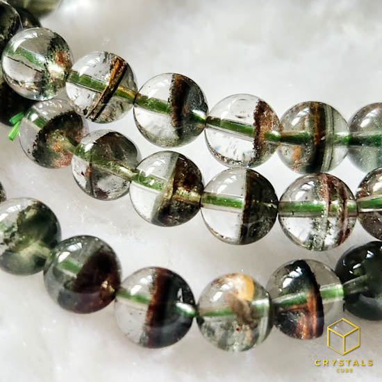 Green Phantom Quartz Bracelet - 6.5-6.9mm