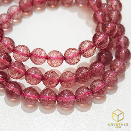 Strawberry Quartz**** Bracelet - 6.8mm