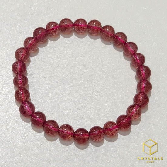 Strawberry Quartz**** Bracelet - 6.8mm