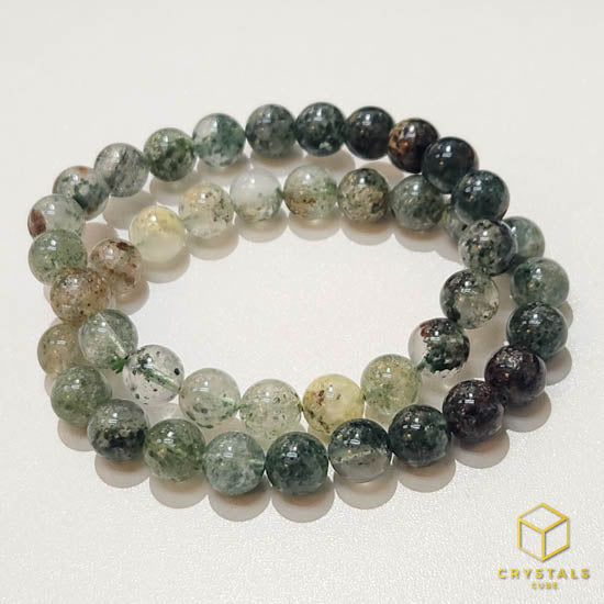 Green Phantom Quartz Bracelet - 8.2-8.5mm