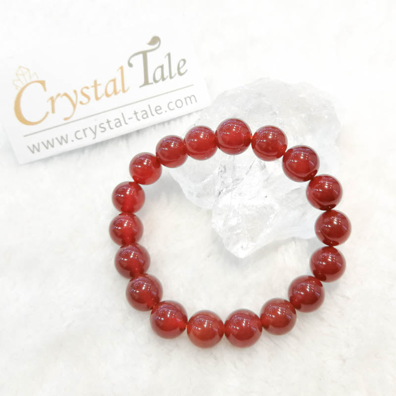 Agate (Red/Orange) & Carnelian Bracelet