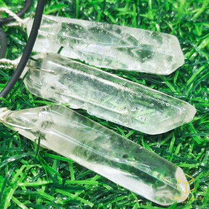 Clear Quartz Natural Point Pendant