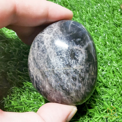 Black Moonstone Palm Stone