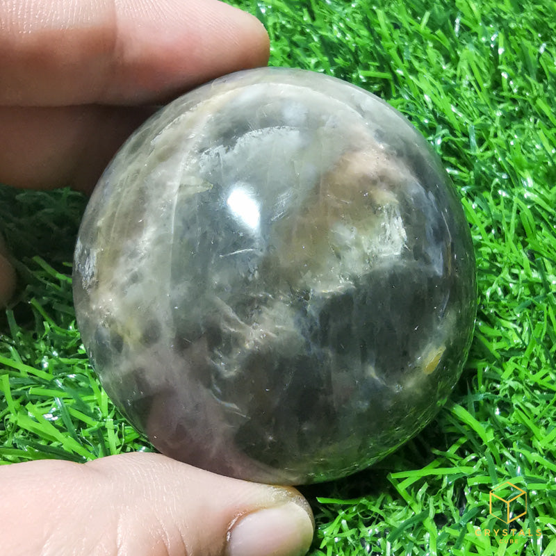 Black Moonstone Palm Stone