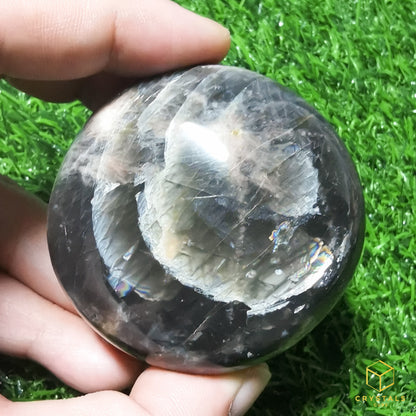 Black Moonstone Palm Stone