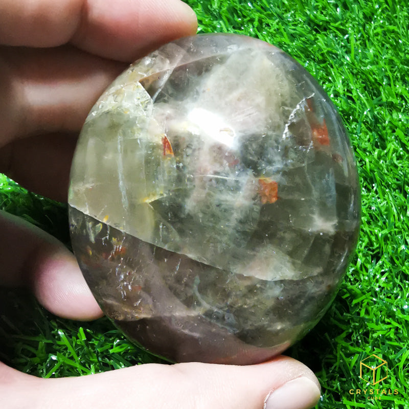 Black Moonstone Palm Stone