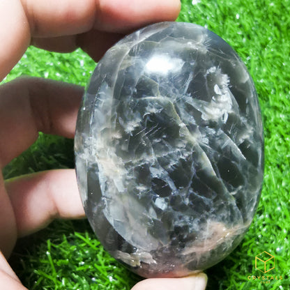 Black Moonstone Palm Stone