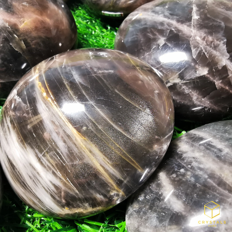 Black Moonstone Palm Stone