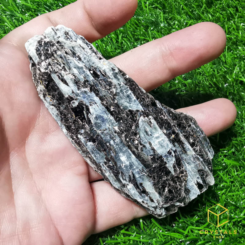 Blue Kyanite with Mica Raw