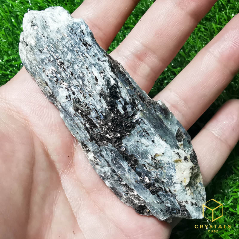 Blue Kyanite with Mica Raw