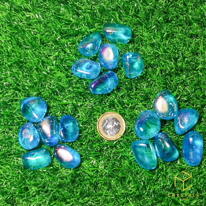 Aqua Aura Quartz Tumble