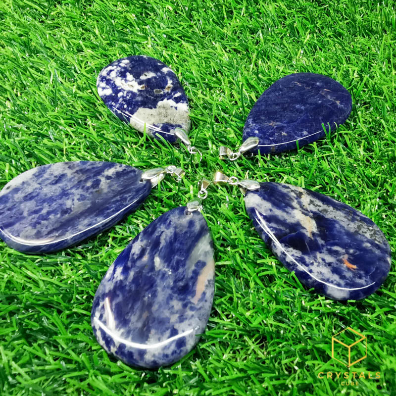 Sodalite Teardrop Pendant - Big