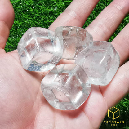 Clear Quartz Cube Tumble