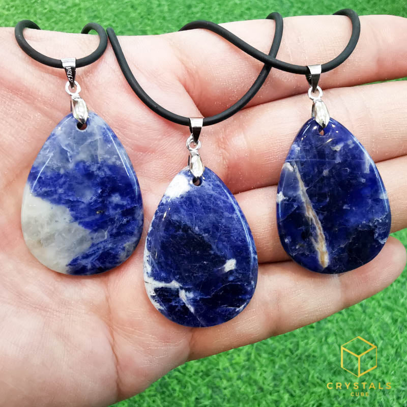 Sodalite Teardrop Pendant - Small