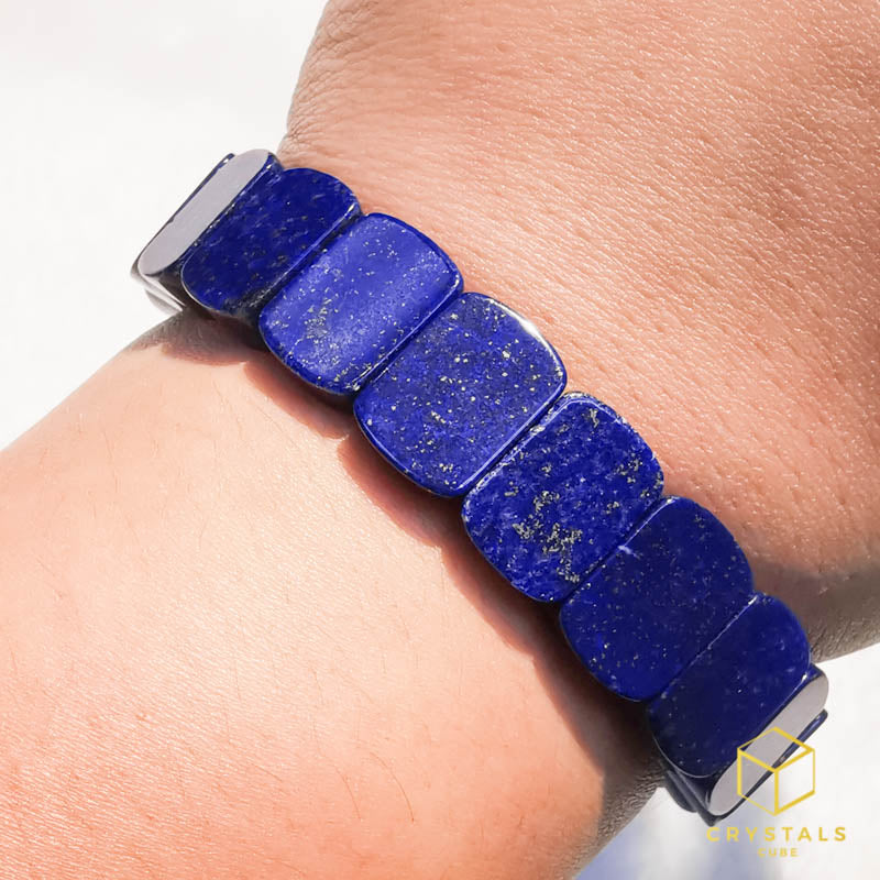 Lapis Lazuli Flat Bracelet