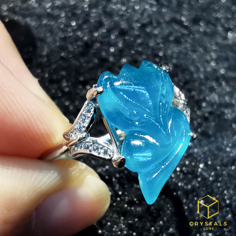 Amazonite Fox Ring