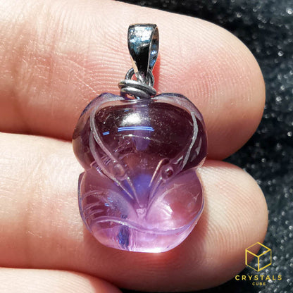 Amethyst Fox Pendant