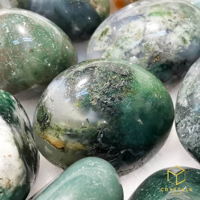 Moss Agate Tumble