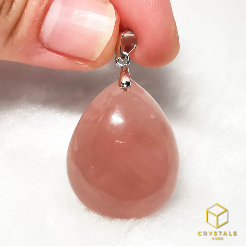 Rose Quartz (Lavender)** Pendant