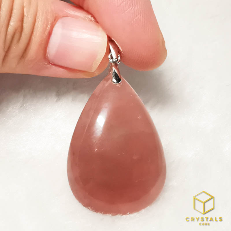 Rose Quartz (Lavender)** Pendant