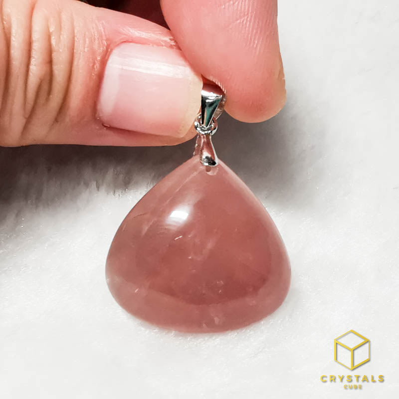 Rose Quartz (Lavender)** Pendant