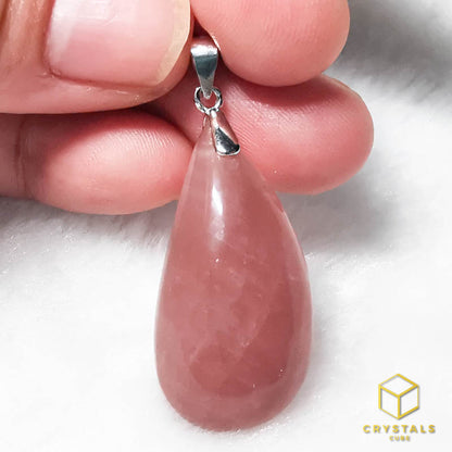 Rose Quartz (Lavender)** Pendant