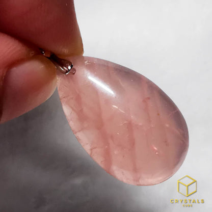 Rose Quartz (Lavender)** Pendant