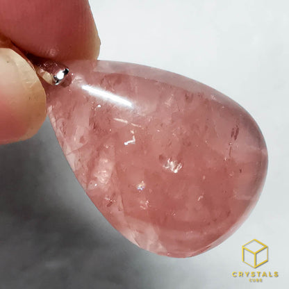 Rose Quartz (Lavender)** Pendant