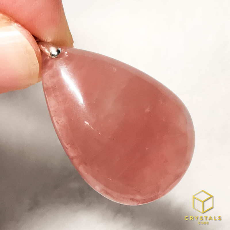 Rose Quartz (Lavender)** Pendant