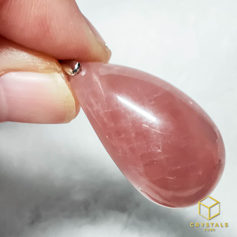 Rose Quartz (Lavender)** Pendant