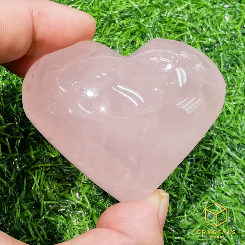 Rose Quartz Heart - Big