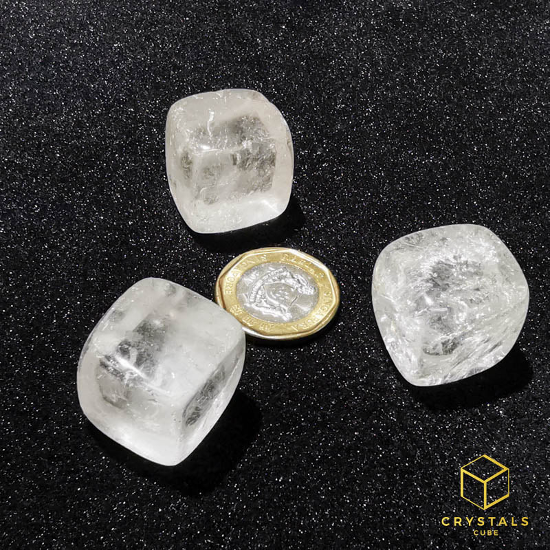 Clear Quartz Cube Tumble