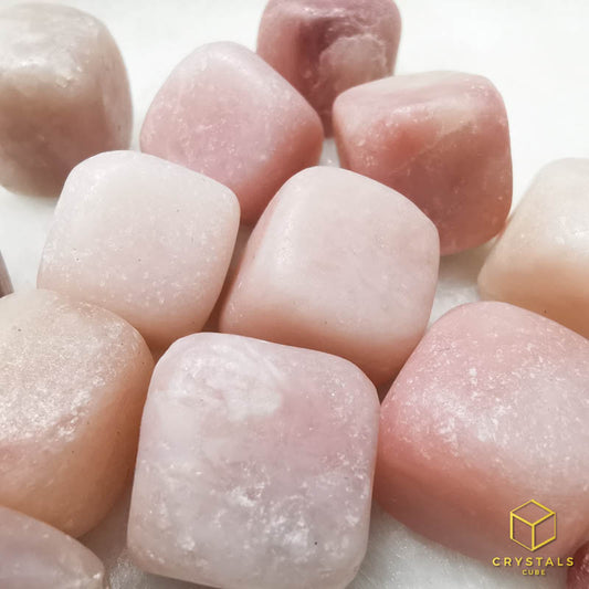 Pink Opal Cube Tumble