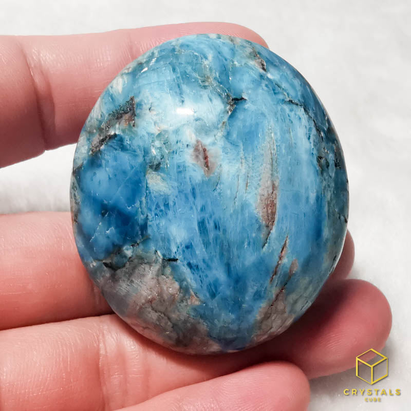 Apatite (Blue/Teal) Palm Stone