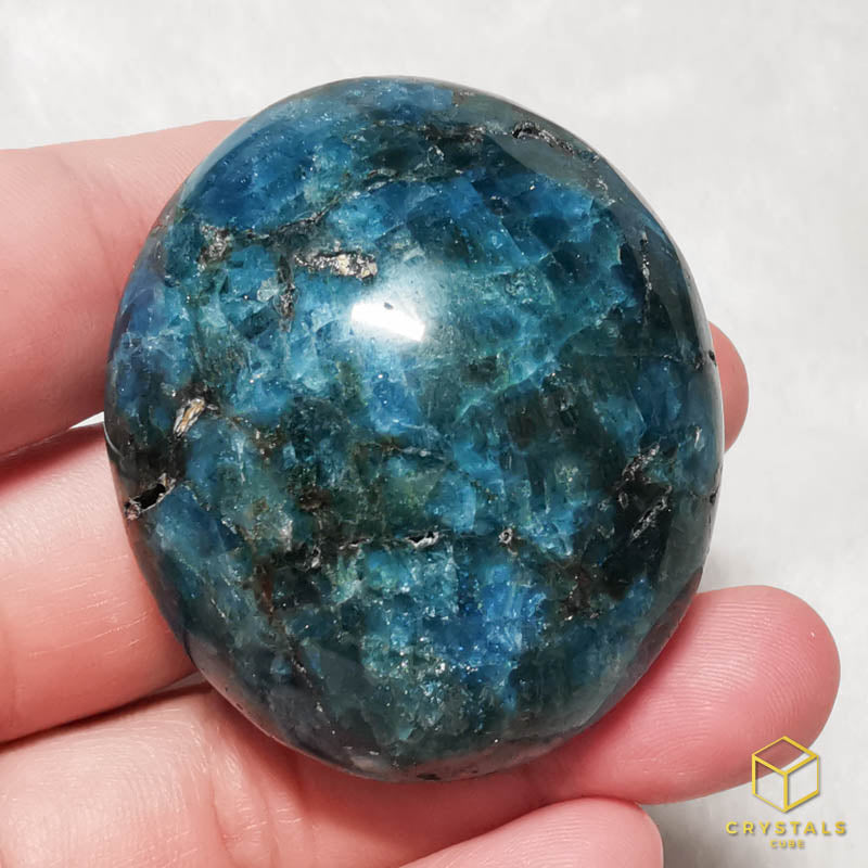 Apatite (Blue/Teal) Palm Stone