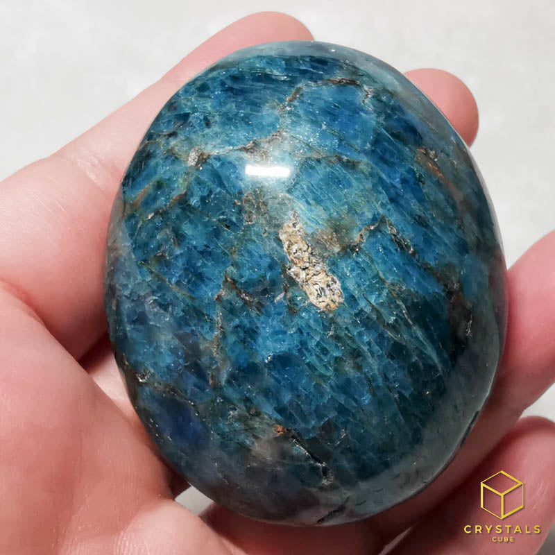 Apatite (Blue/Teal) Palm Stone