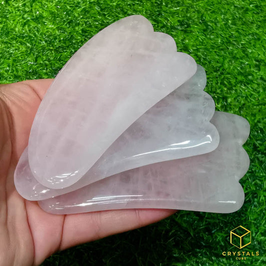 Rose Quartz Gua Sha Massage Plate